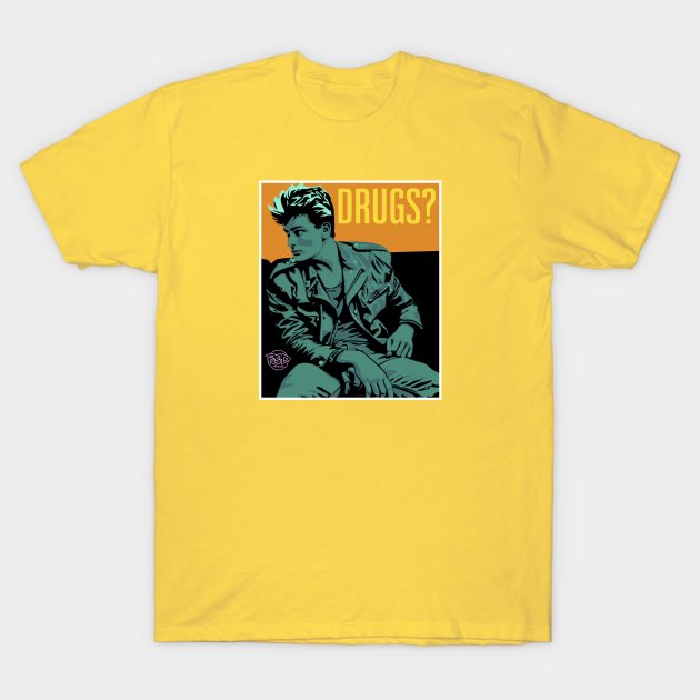 popstreetdesign's tweet photo. Drugs? tee now available at @TeePublic Check it out! Link in bio https://t.co/Kd1EvsyTKs