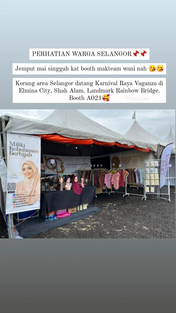 WanyOrkid's tweet photo. Warga selangor dan yg berdekatan kalau nak cari item BCF boleh ke karnival raya vaganza di Elmina City Shah Alam yer. https://t.co/xbUJ4caEGd