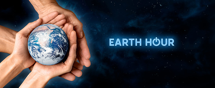 1 Hour for the Earth tonight, at 8:30 pm! Switch off all lights!  "Turning off lights is a “symbolic” way to raise awareness of climate change. It is one of the largest global movements for the planet, to show our commitment to action on biodiversity loss &amp; climate change." WWF.