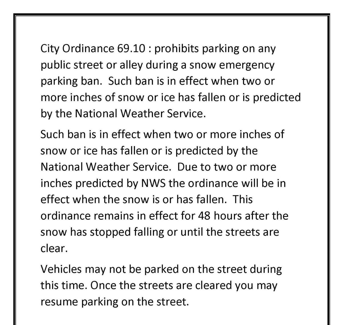IndianolaPD's tweet photo. Snow ord.reminder: NWS has issued a
WINTER WEATHER ADVISORY  SUN. to include the Indianola area.Wet snow expected. Total snow acu.of 2-4ins., ..From 3 AM to 1 PM CDT Sunday. * IMPACTS...Plan on slushy and slippery road conditions. Slow down and use caution while traveling. https://t.co/c2wMnxrnMH