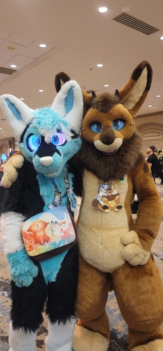 FrostFireguard's tweet photo. Meeting all these suiters at #TFF2023 was so fun. Time for some photo spam! #Fursuits
@FurzyWhiteTiger @AmpereDragon @MagnusVesper @ClanHyena @AlienPoosy @DarwinTheFox https://t.co/u0Ke79TSh9