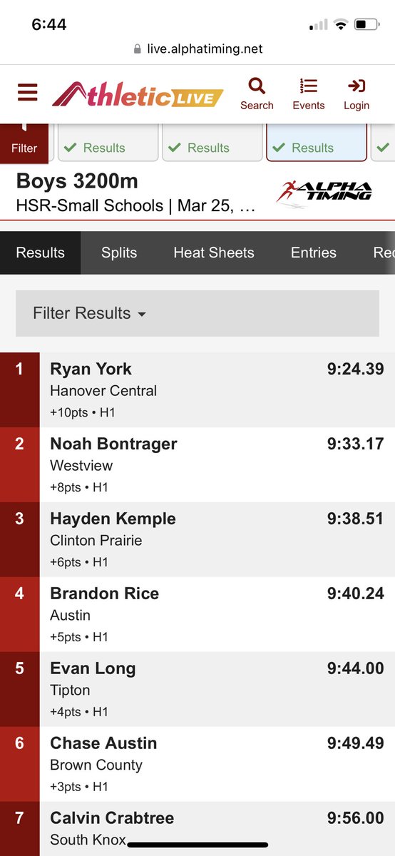 TiptonXCTF's tweet photo. Hoosier State Indoor Finals @evan_long63 finishes 5th in the 3200! Cooper Altherr just misses the finals and podium position with a 9th place finish. He’ll be back next year! On to the outdoor season! @tiptonbdevils @TiptonHS @michelle_garmon @SportsKT https://t.co/NN8Zp3q9kb