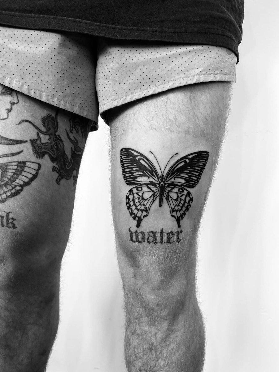 went with a new tattoo guy and I’m pretty happy with this black work butterfly