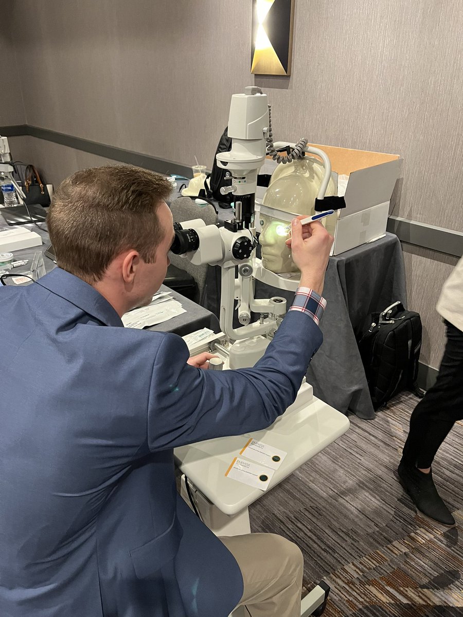 mherron_med's tweet photo. Thanks to all the wet lab sponsors at #YMDCLive for helping us cure glaucoma, restore vision, and have fun while doing it 😎 #Ophthotwitter #YMDC2023 #bionics https://t.co/mu5oEUZzYG