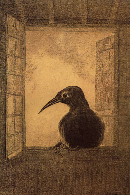 The Raven, 1882 #odilonredon #redon wikiart.org/en/odilon-redo…