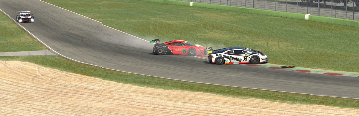 nhymk_cars's tweet image. VRS GT ENDURANCE    23s2 w2 イモラ3H
OJS SimRacing　ジグソーさん、まーぼーさん、わたし
Q12　　R16
スタートは順調でしたが、追突されたり（2回）もあって順位も下げてしまいましたが、何とか16位で終えることが出来ました。
来週はレッドブルリンク頑張ります！
＃iracing　　＃OJS