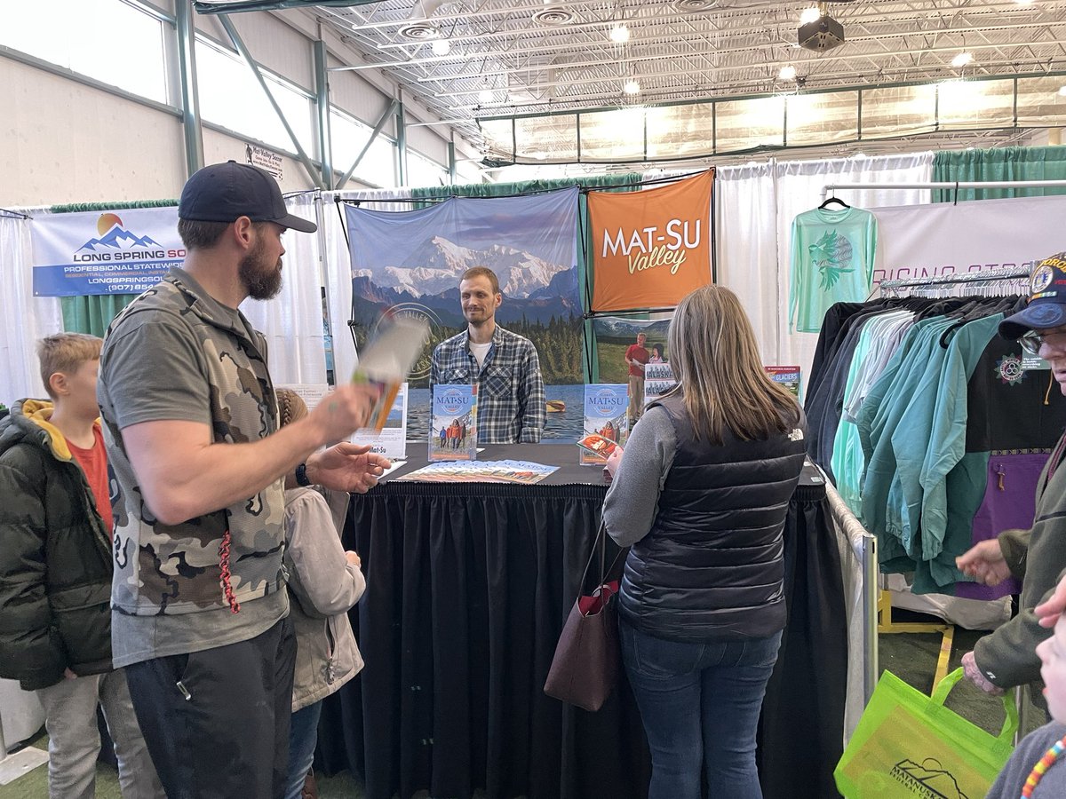 visitmatsu's tweet photo. Swing by the Menard this weekend for the Mat-Su Outdoorsman Show. Easiest way to plan an epic summer! #yahoomatsu https://t.co/A1LoYuhudd
