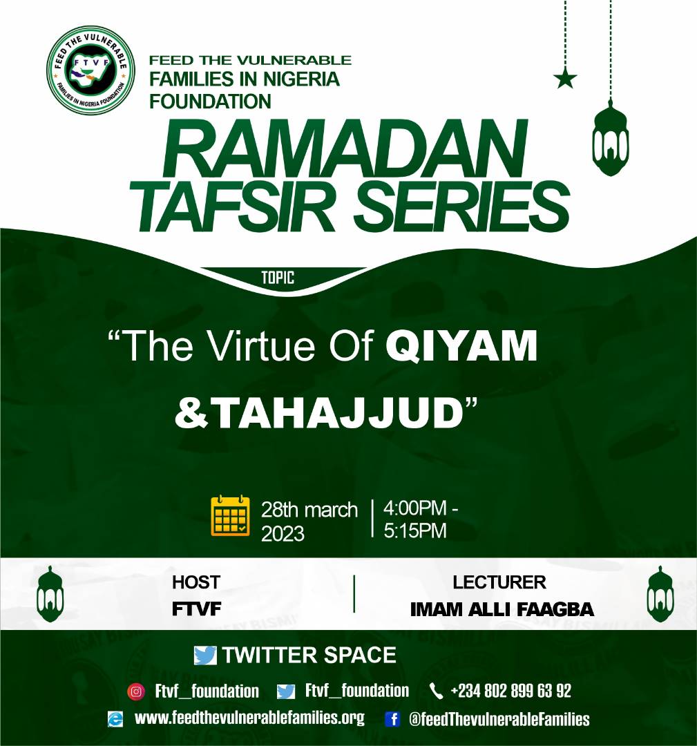 FTVF Foundation on Twitter: "During the holy month of #Ramadan, staying