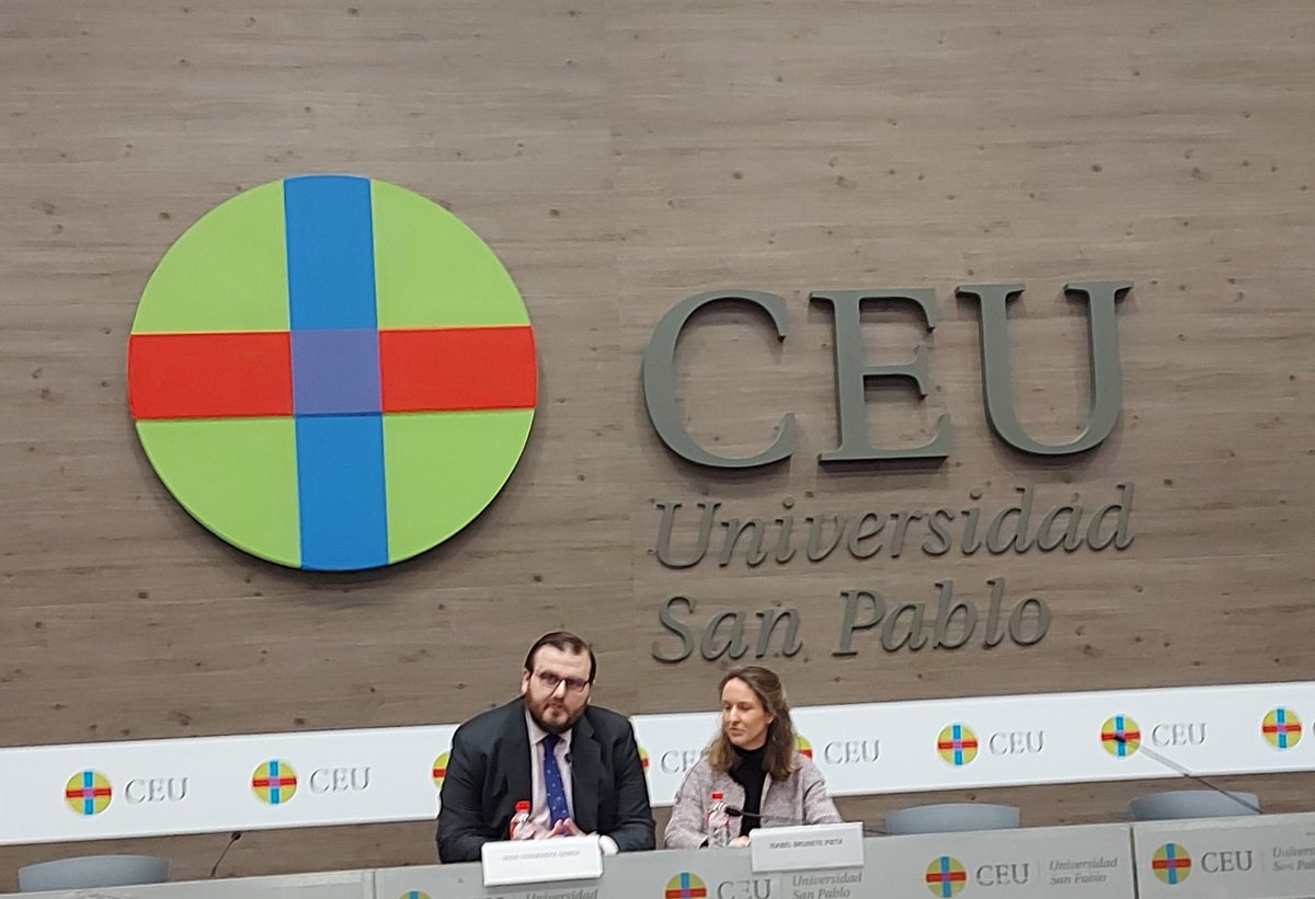 DVaciamadrid's tweet photo. Jornada de estudio en la @USPCEU en torno al pensamiento de Benedicto XVI/Joseph Ratzinger. https://t.co/oUPqH5KEAu