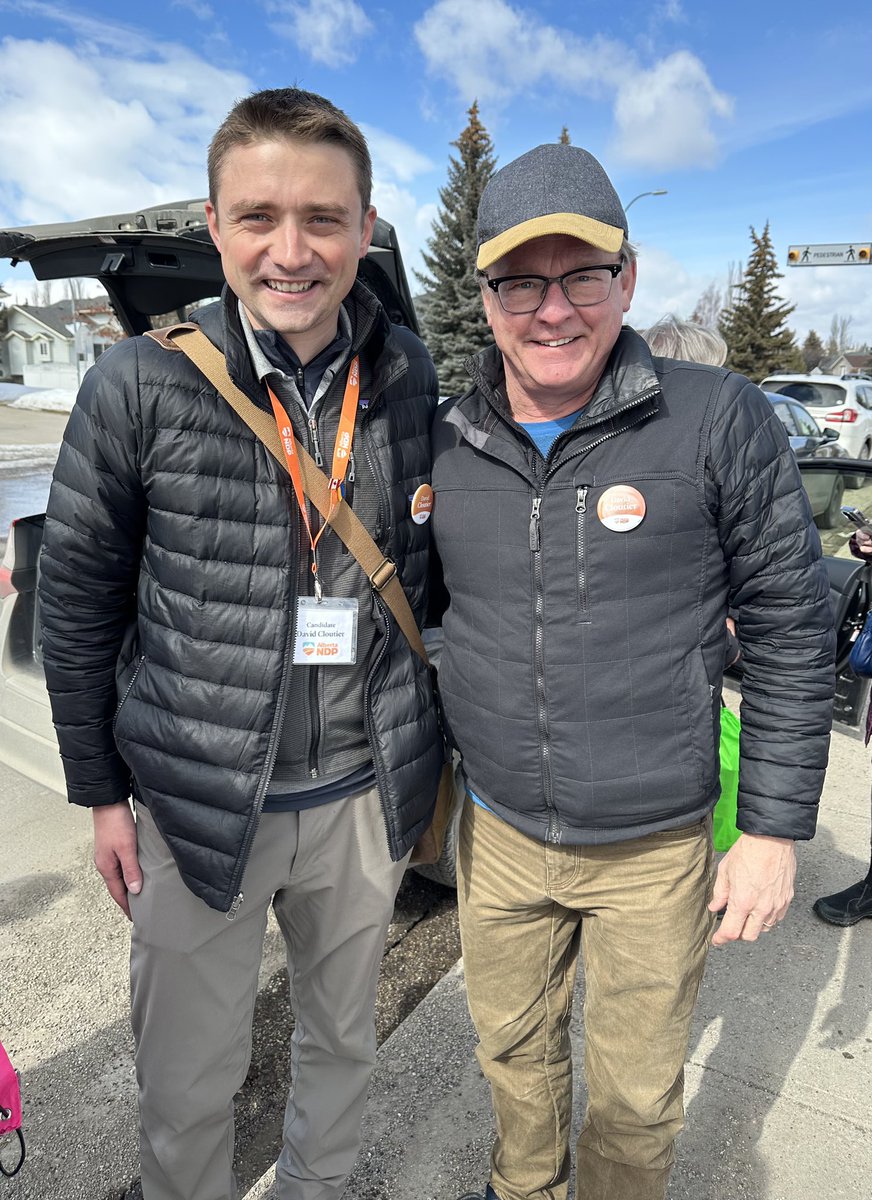 davideggenAB's tweet photo. We covered a whole lotta ground with a whole lotta people today in Calgary Shaw! #DavidCloutier has done so much groundwork, now he is reaping the rewards! #ableg https://t.co/ZUjbwGBvPy