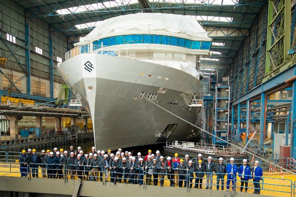 PortalPortuario's tweet image. Colocan quilla de crucero sostenible de Silversea - portalportuario.cl/colocan-quilla… #MeyerWerft #Silversea #SilverRay