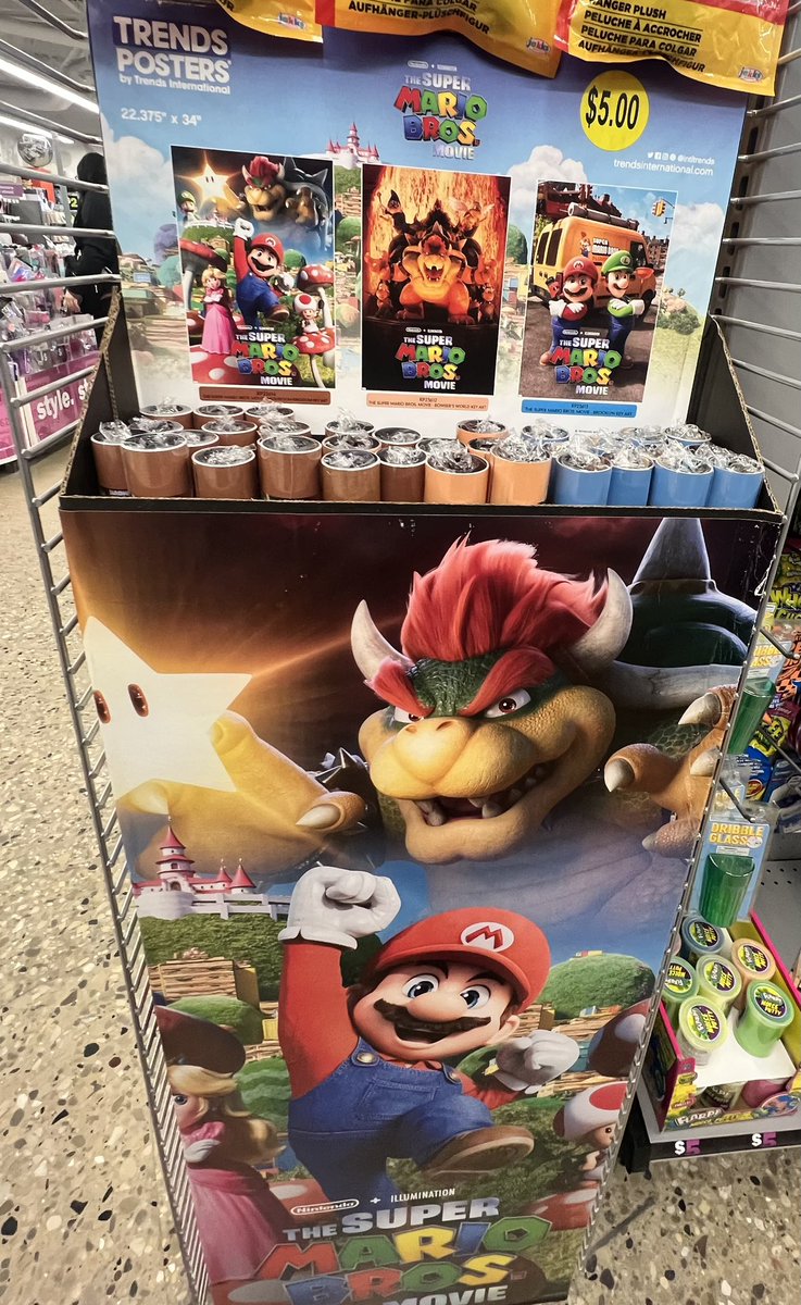 Maria on Twitter "Super Mario Movie posters at Five Below! 