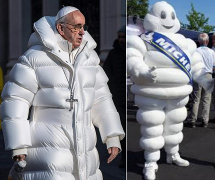 mickdeneeve's tweet image. Papal inflatability (courtesy of @JP_Mc_C &amp;amp; @eoinyk)
#popefrancis #michelin
