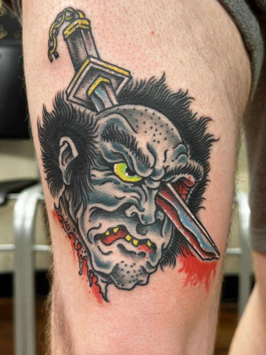 deuce_tattoos's tweet photo. Namakubi for @BoxyShazam 🗡️🗡️🗡️ https://t.co/4Jy2rnDR8N