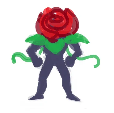 I saw a picture of a tokusatsu suit monster on the internet years ago that was literally just a big faceless rose headpiece with some vines stuck on and then plain spandex legs on the bottom, it's one of my favorite designs ever but I can't seem to find them again! Who was that? 