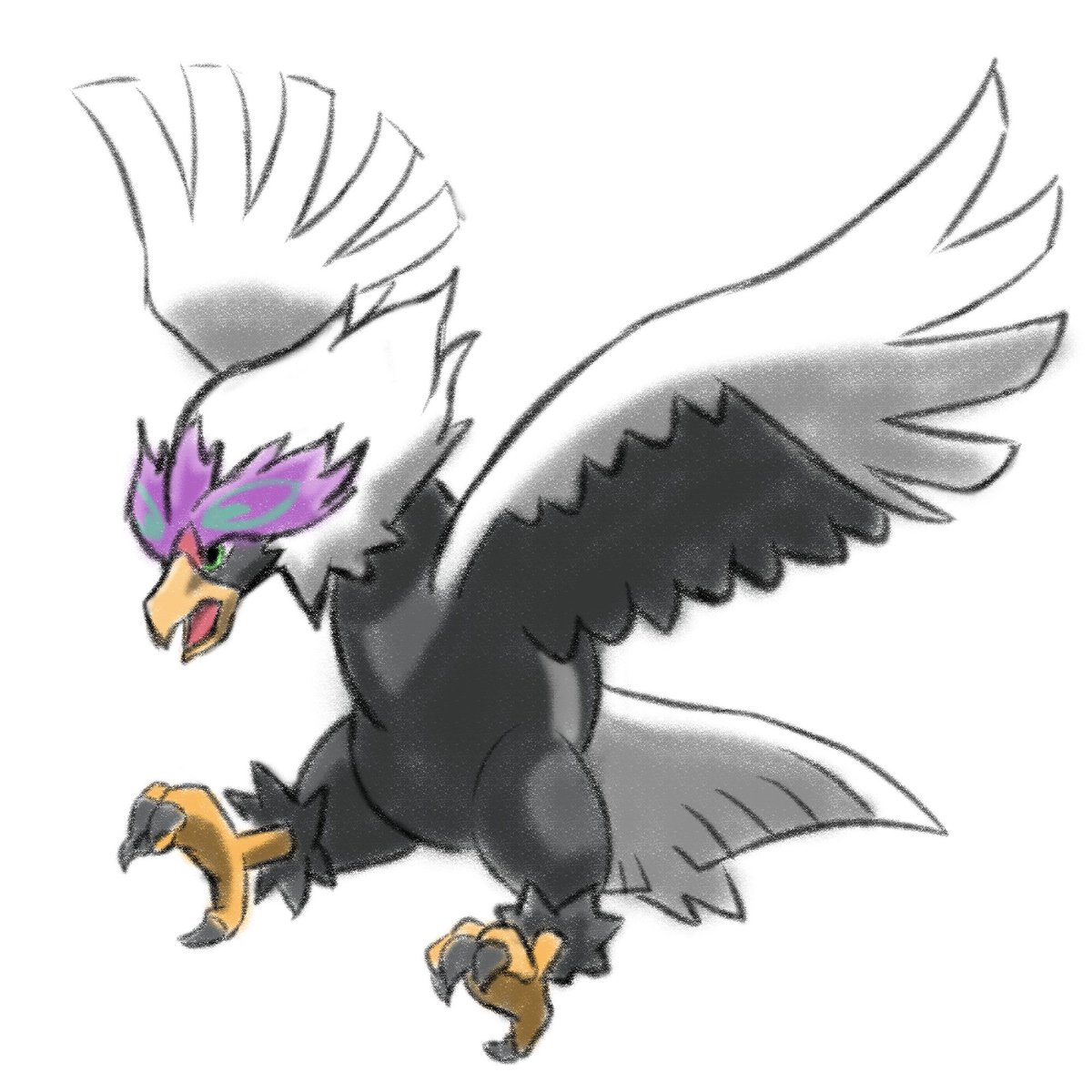 ポケモン「ポケモン並走お絵描き④#しゅえったいむ 」|わたし🦉📕のイラスト