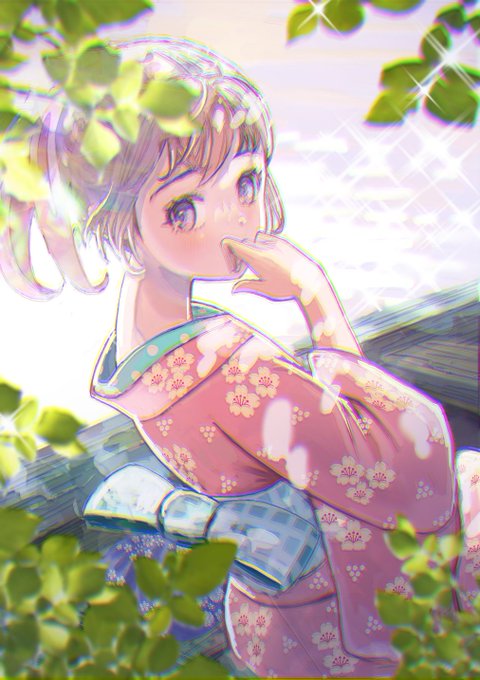昨日のアップした絵に色収差をかけました。 