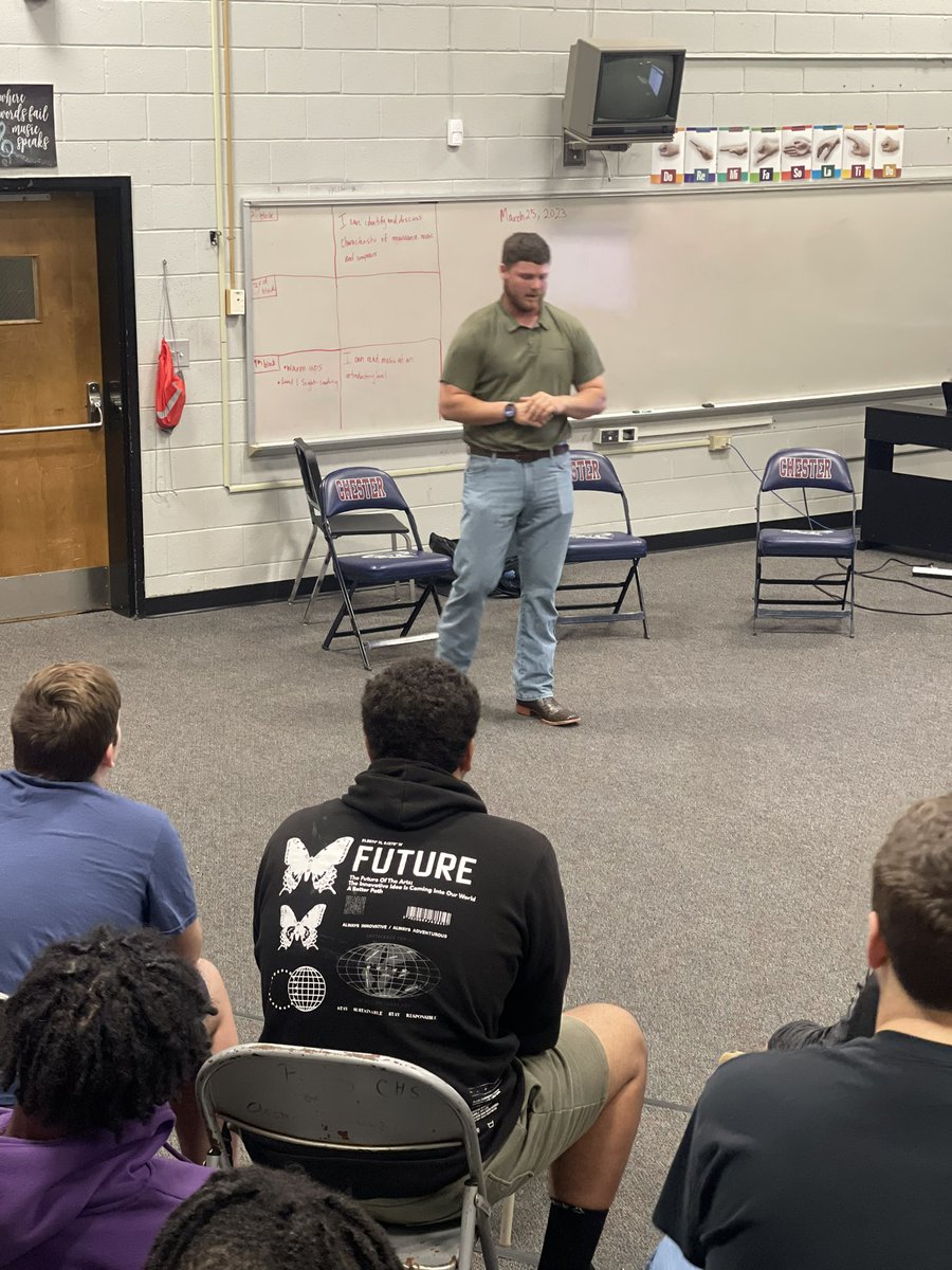 M.A.P Conference Speaker 
Former <a href="/Chester_FB/">ChesterCyclonesFB</a> standout &amp; <a href="/UNCFootball/">Carolina Football</a> Wyatt Tunall “Adversity Will Make A Man Or Break A Man! The Choice Is Yours!  <a href="/CoachVfloyd/">Victor Floyd</a> <a href="/CoachCaldwell27/">Coach Caldwell</a> <a href="/CNR_Sports/">News & Reporter</a> <a href="/CHSFBRecruits/">Chester High School Football Recruiting (SC)</a>