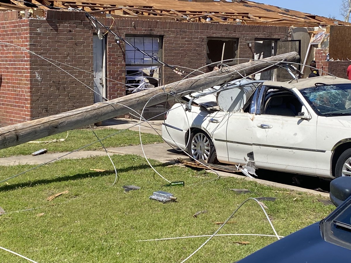 I spent the day in Rolling Fork Mississippi where at least 13 people have died after last night’s tornado. I have never in my life seen destruction like this. Please pray for this community 🙏🏾