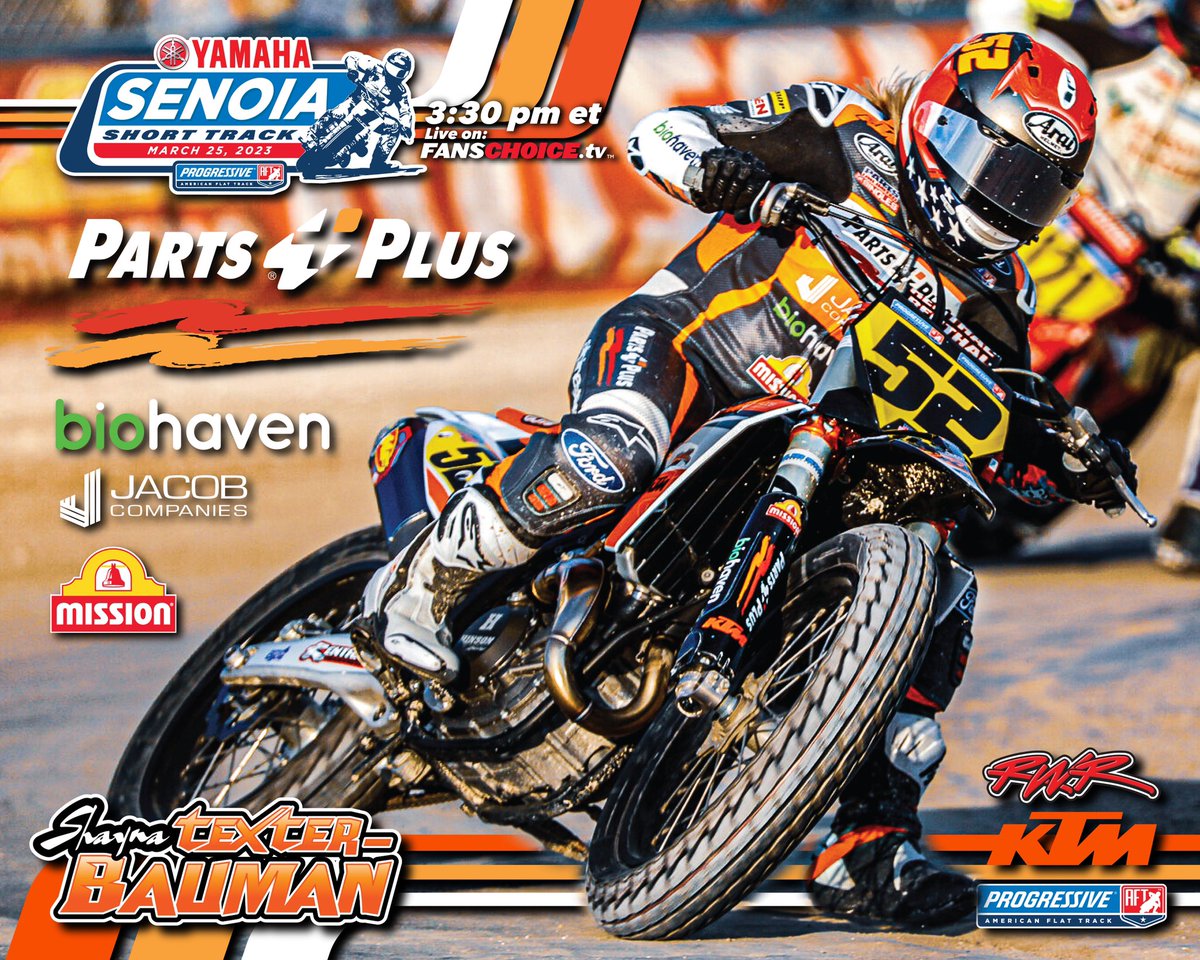 ‼️ ROUND 3 of the 2023 @americanflattrack season is coming at you LIVE RIGHT NOW at the inaugural #SenoiaST in Senoia, GA on Fanschoice.tv! > TUNEIN and Check out all the ACTION.
@rickwareracing @missionfoodsus @partsplus @biohaven  @shaynatexter @briarbauman