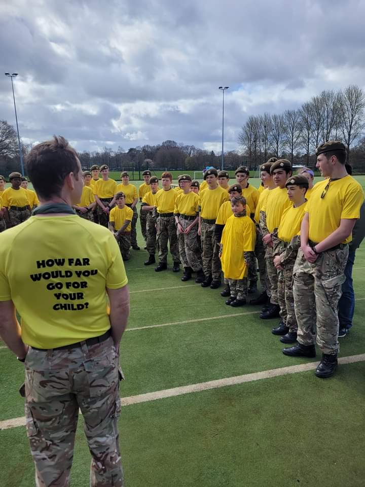 What an honour to have Chris with us today and to have been able to raise over £3,000 for the @HastiHopefor charity. A massive well done to all our cadets @Brakenhale CCF. @GreenshawTrust