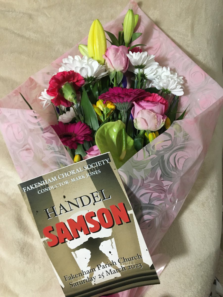 Tabitha Reynolds (@tabbyjreynolds) on Twitter photo Such a wonderful time singing my first Samson with <a href="/ChoralFakenham/">Fakenham Choral Society</a> 🎶 Thank you so much for my beautiful flowers 💐 #mezzosoprano #choral #handel #music Such a wonderful time singing my first Samson with <a href="/ChoralFakenham/">Fakenham Choral Society</a> 🎶 Thank you so much for my beautiful flowers 💐 #mezzosoprano #choral #handel #music