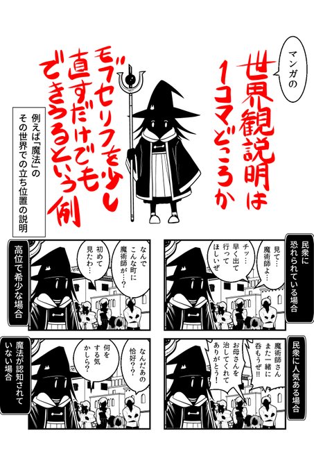 マンガの世界観説明はたったこれだけでできる例 