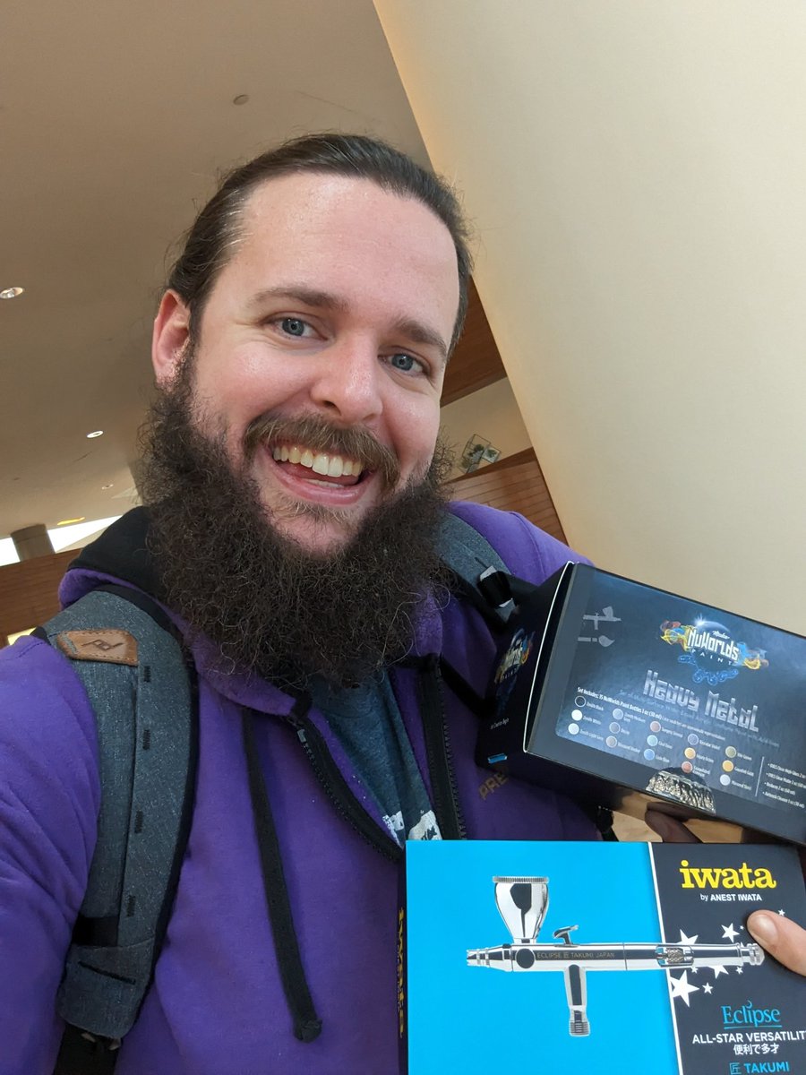 ScraneGames's tweet image. Just won the grand prize at the @iwata_airbrush booth at #Adepticon!!! #Adepticon2023