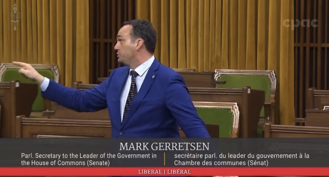 DrillBabyDrril's tweet image. In Canada a member of the @liberal_party threatens a conservative MP to step outside to “Smash” him after he asked questions about Chinese interference.

@MarkGerretsen is a thug &amp;amp; a bully.

#cdnpoli