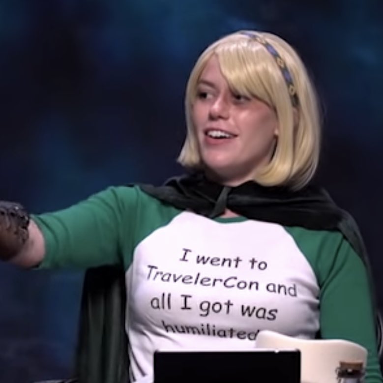 transmogen's tweet photo. critical role is an unparalleled media experience because you’ll be watching a scene where the cast is so good you forget they’re literally dressed like this https://t.co/FSpaK1JKcT