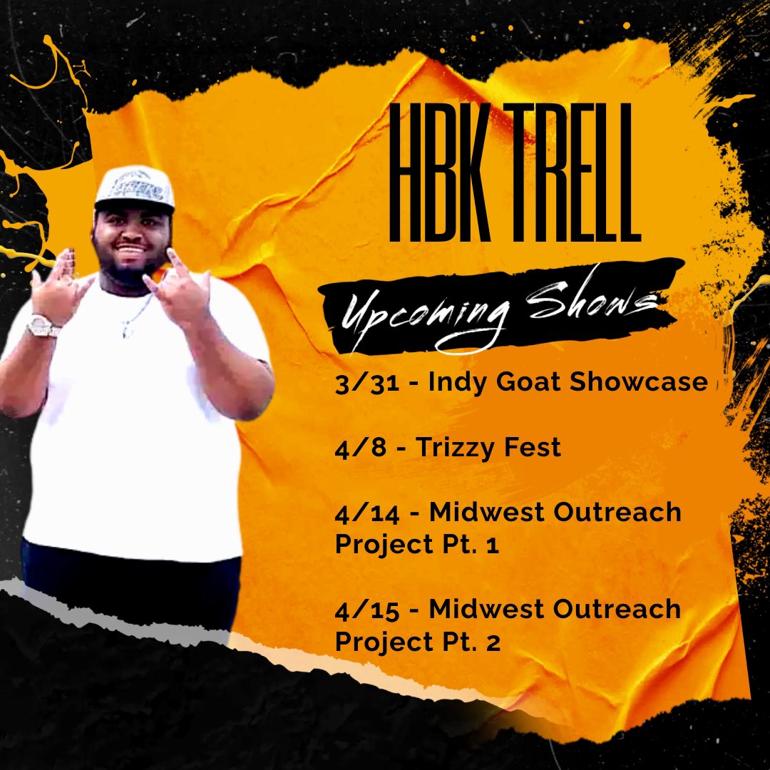 v1trell_'s tweet photo. Come see me at one of my upcoming shows. I promise you don’t wanna miss it‼️💫🙏🏾 #Trizzy #HBKTRELL https://t.co/1B35Heerhm