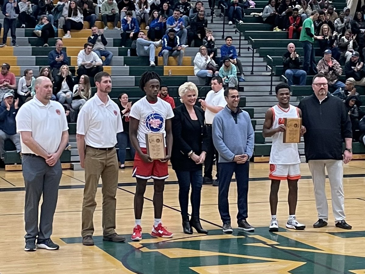 Congratulations to Saints senior Jason Gibbs who was named team MVP at the Ronald McDonald Senior All-Star game today!  Amazing way to end his high school career!