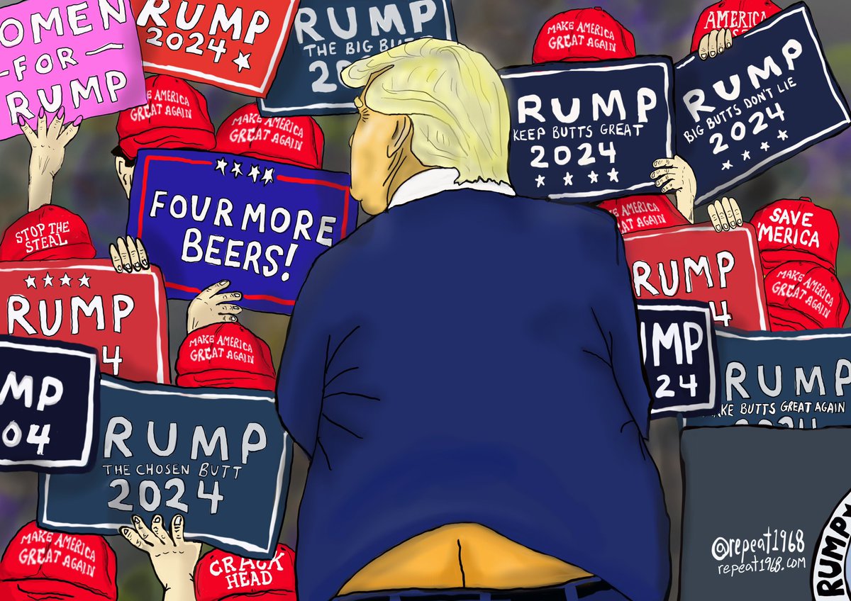 repeat1968's tweet photo. One of my favorite #VintageRepeat cartoons, in honor of today’s #RumpRally https://t.co/0jmpGXMpDx