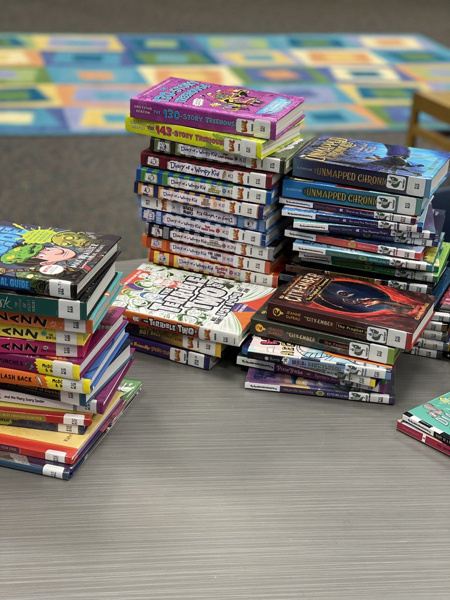 So excited about all the new books in our Media Center <a href="/MattElementary/">Matt Elementary</a>