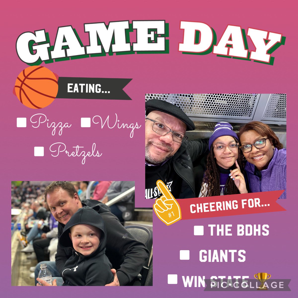 BPEKnights's tweet image. Harris &amp;amp; Hill Family!  Let’s GOOOOOO BD Giants!!!! #OneMoreWin #WinState #ThereIsAReason #CutTheNets #PurpleReign #BPEKnightsAreEverywhere #WeAreWayne 🎊🔥🏀🏆🌟💜🎉