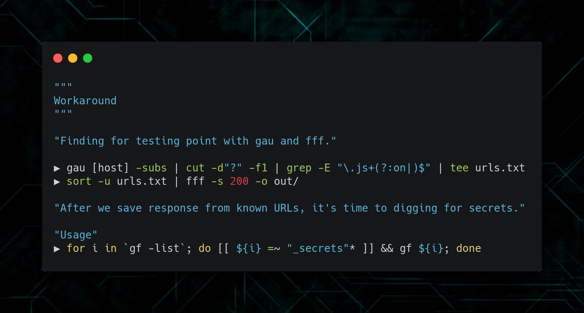 bughunty's tweet photo. Find sensitive information disclosure with gf by this patterns

#bugbounty #bugbountytips #cybersecurity #pentesting #hacking https://t.co/z2pPbK1gid