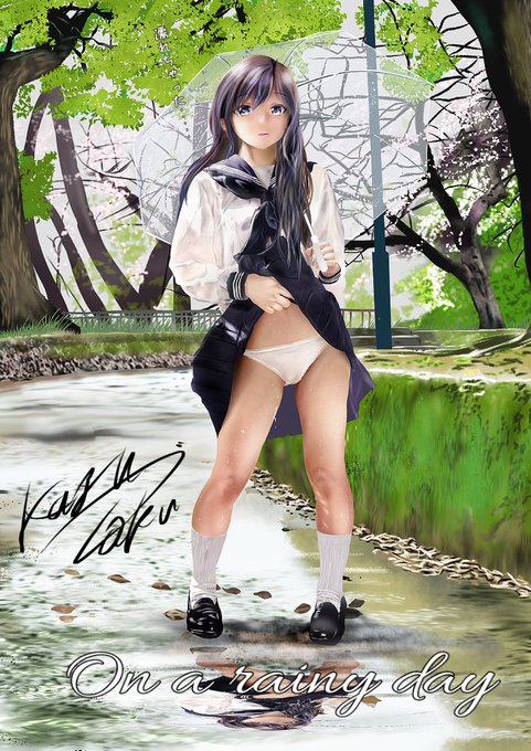 おはようございます 朝から冷たい雨でございます#これを見た人はぱんつを見せているキャラクターの画像を貼れ 