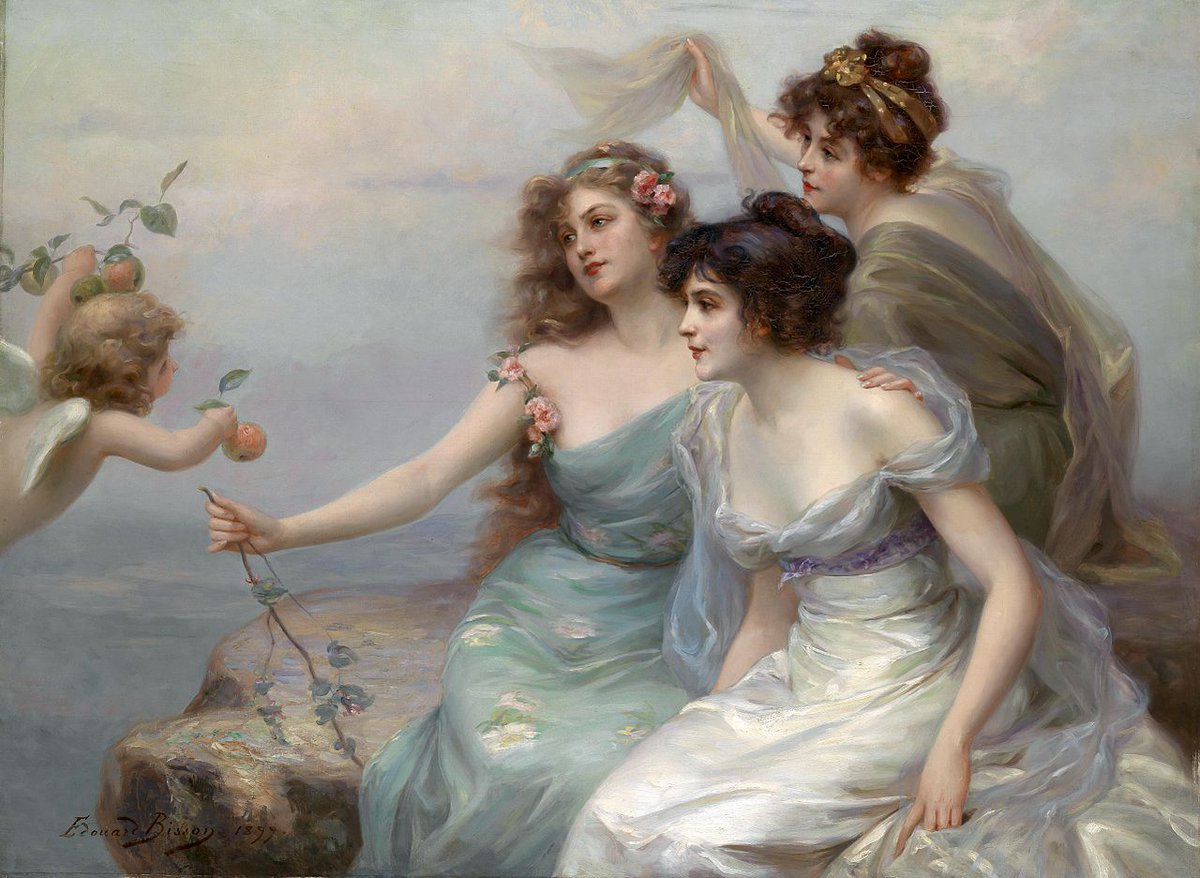 The Three Graces, by French painter Édouard Bisson (1899). In private collection.