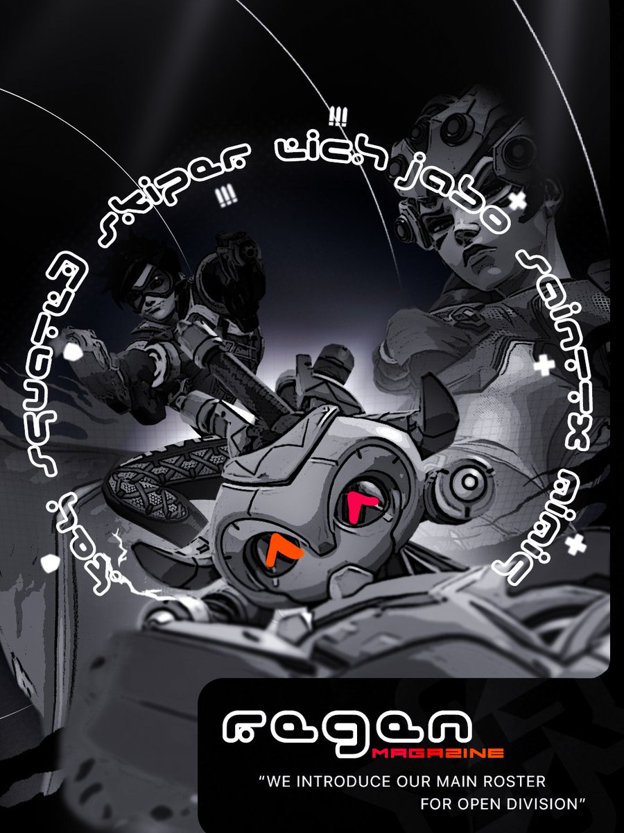 As always we are excited to introduce our NA Main Roster for this OD!
#Regeneration

🛡️@keyyyOW
🛡️<a href="/squatl3/">🐼</a>
⚔️<a href="/Skipper_Fps/">Skipper</a>
⚔️@Lichow4
⚔️<a href="/owJabo/">Jabo</a> 
💉@Mimiq_42
💉<a href="/Sainttx_OW/">Saint(Texas)</a>

🧠<a href="/reallyw3ird/">𝐖𝐄𝐈𝐑𝐃</a>
🧠@loki_casts
💼<a href="/The_Kazz/">Kazz</a>