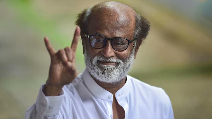 RasberryRazz's tweet photo. I think we have the answer of who the biggest superstar is. It's not Shah Rukh Khan, it's not Tom Cruise, and it's certainly not Amitabh Bachan. It's Rajinikanth who is still playing lead in action films at 72. We'll see if Tom Cruise or SRK can top that. https://t.co/yuyTp7cnIH