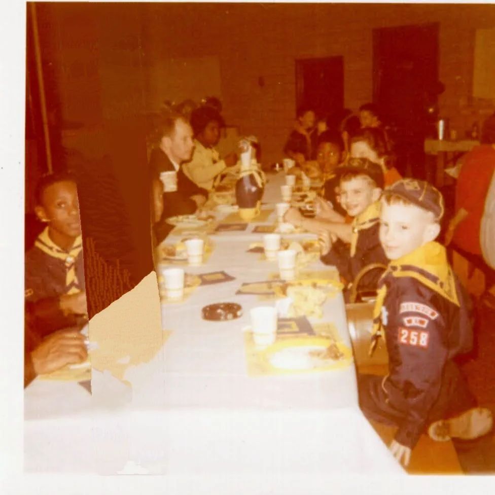 Ben_Mac's tweet photo. It's 1969 and I'm at the weekly scout meeting https://t.co/mUKV1Ppowz https://t.co/rPBwBVhToR