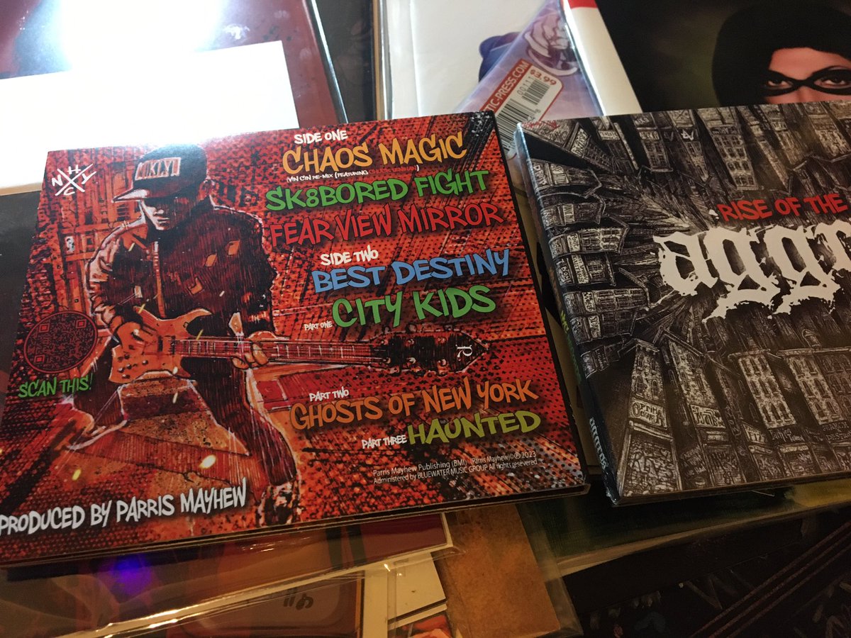 andysawyers75's tweet photo. … are these the only Aggros - Rise of The Aggros CD’s in London - quite possibly, well where there’s a will there’s a way !!!

Couldn’t be prouder to see my art on the CD format of Parris’ monstrous new music https://t.co/NiEBAhf81d