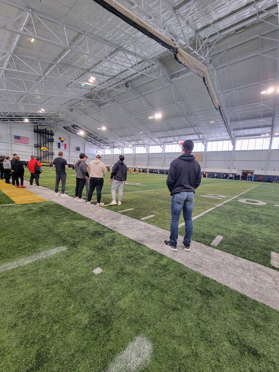 Thank you <a href="/Coach_Niemann/">Jay Niemann</a> and <a href="/HawkeyeFootball/">Hawkeye Football</a> for the invite to spring practice today!