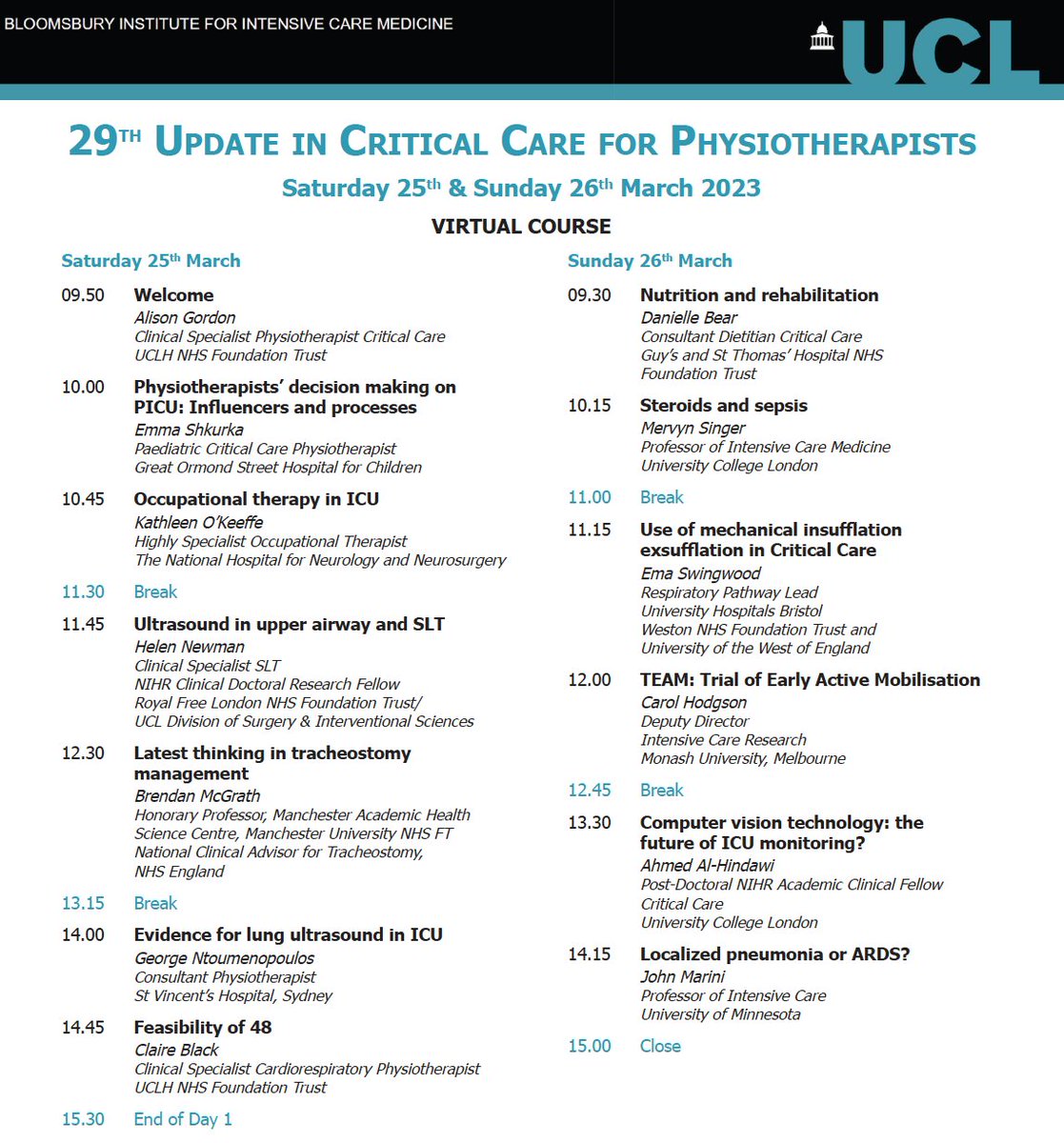 A pleasure to have presented here - remotely