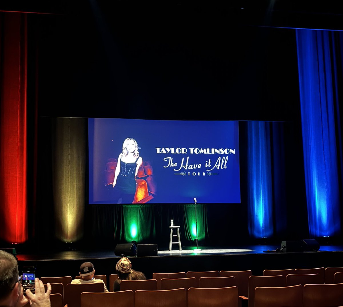 alisonyarpmd's tweet image. Not sure how we got last minute tickets in the 7th row to #TaylorTomlinson, but it’s happening. I could not be more excited for some laughs.