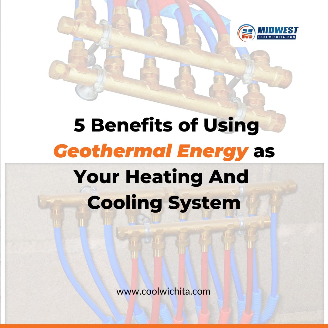 MWMechanical's tweet image. Here 5 benefits of using geothermal energy as your heating and cooling system:

1. Energy efficiency
2. Environmentally friendly
3. Long lifespan
4. Consistent heating and cooling
5. Versatile

#hvacsystems #hvacinstallation #hvacguide #maintenanceexperts
#hvacrepair #bookus