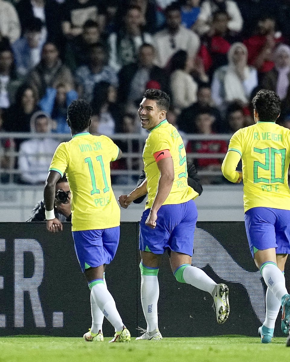 Casemiro played 90 minutes and scored as Brazil lost 2-1 vs Morocco. 

Alex Telles played 90 minutes and Antony played 26 minutes. 🇧🇷