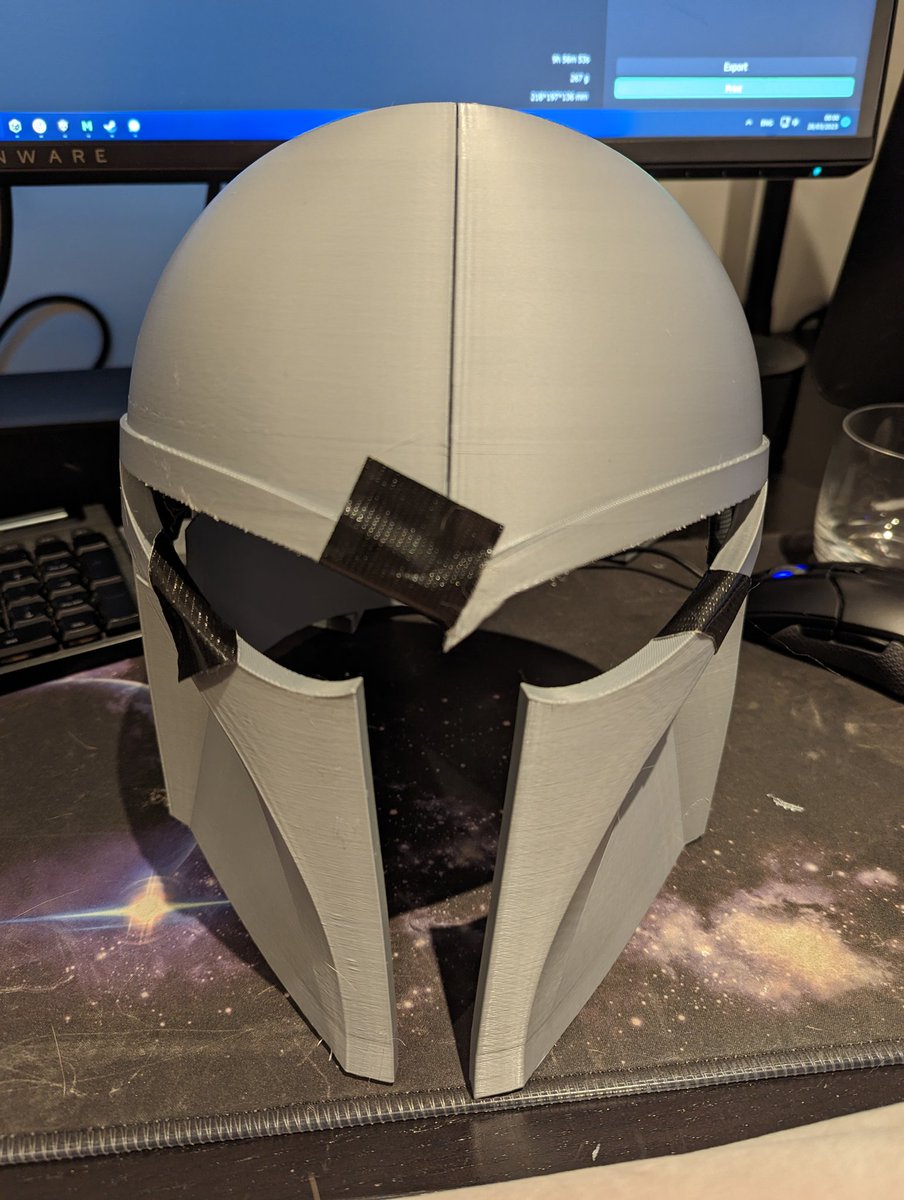 Probably my coolest 3D printing project yet: Bo Katan's helmet from The Mandalorian. This is the way.