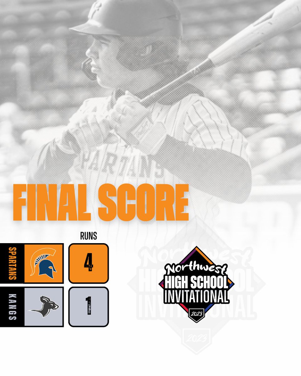 nwhsinvite's tweet photo. Game 3 is in the books #nwhsinvite

@BainbridgeBsbl - 4
@KangsBaseball - 1 https://t.co/a4b7wwQgxU