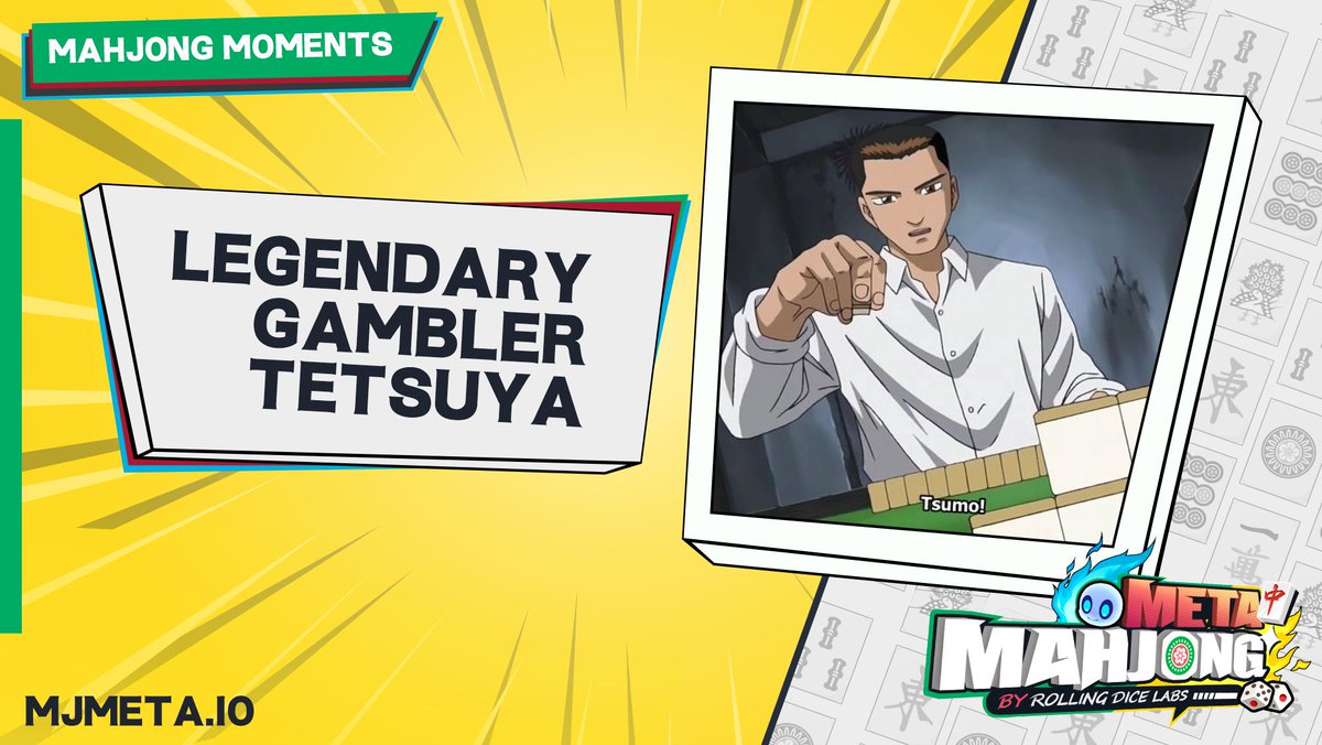 0xMJM's tweet photo. Another #manga moment.

Legendary Gambler Tetsuya is a manga and anime that follows the story of a #Mahjong player named #Tetsuya. The story takes place in post-war Japan and follows Tetsuya as he travels across the country playing Mahjong against various opponents. https://t.co/77HAdQSoIA